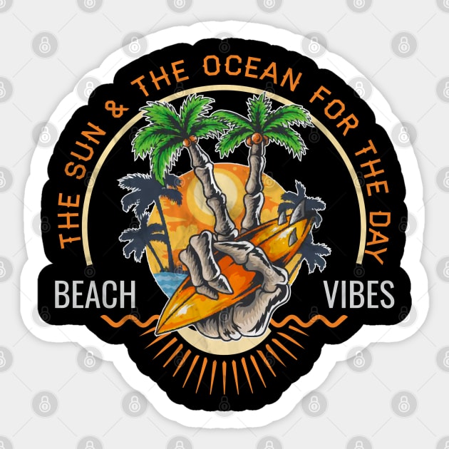 The Ocean For The Day Sticker by Kams_store